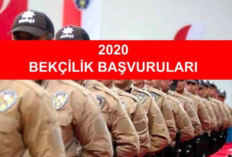 2020 yılında bekçi alımı