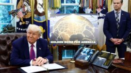 Trump, Altın Kubbe’nin yolda olduğunu duyurdu.