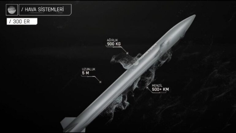 Roketsan tarafından geliştirilen 500 km menzilli yeni füze: İHA-300