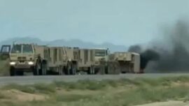 ABD’nin THAAD füze savunma sistemi yanmaya başladı.