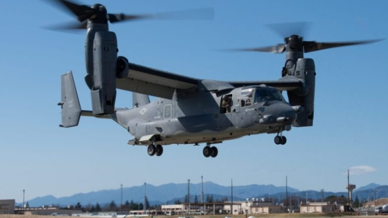 V-22 Osprey adlı hava aracı tekrar acil iniş yaptı