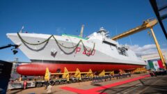 Fincantieri, İtalyan Donanması için ilk açık deniz devriye gemisi Ugolino Vivaldi’yi suya indirdi.