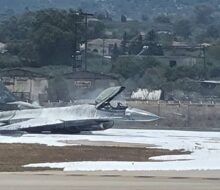Yunan F-16’sı Ateşe Teslim Oldu.